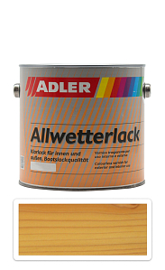 ADLER Allwetterlack - lodný lak z umelej živice 2.5 l Bezfarebný lesk 50020