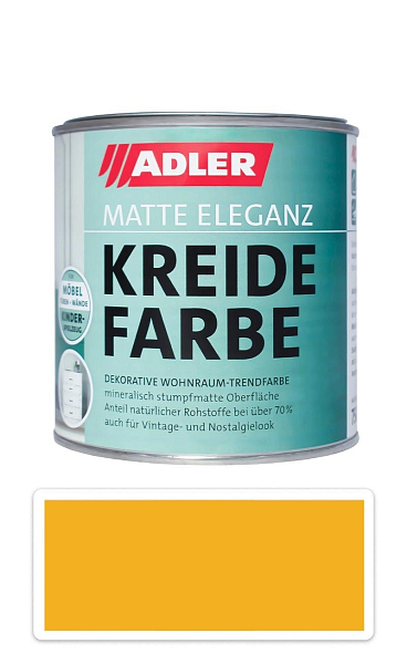 ADLER Kreidefarbe - univerzálna vodou riediteľná kriedová farba do interiéru 0.375 l Goldrute