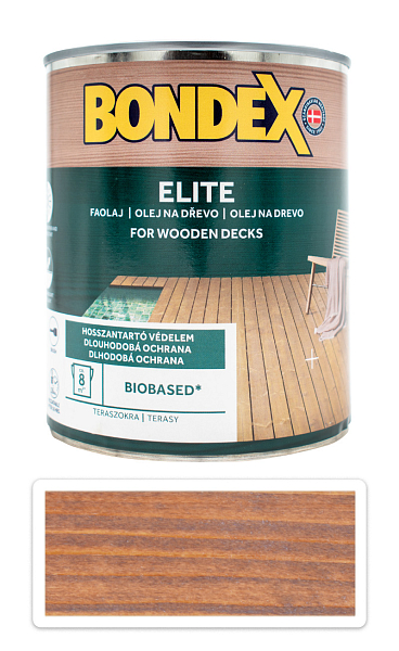 BONDEX Elite - odolný rýchloschnúci ochranný olej na drevo v exteriéri 0.75 l Orech