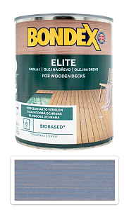 BONDEX Elite - odolný rýchloschnúci ochranný olej na drevo v exteriéri 0.75 l Kremeňovo sivá