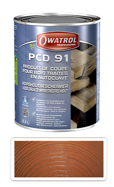 OWATROL PCD 91 - náter na rezné hrany 0.3 l Hnedá